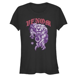 Marvel: Spider-Man Juniors Womens Venom Purple Comic Panel Short