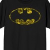 Batman Distressed Bat Signal Men's Black Short Sleeve Performance Tee - image 2 of 4