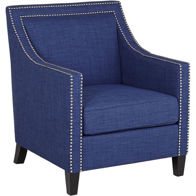 Studio 55D Flynn Navy Blue Upholstered Armchair