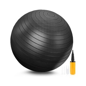 Toyzone World Black Thick Anti-Slip Yoga Pilates Ball - 1 of 3