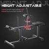 NAYSAYE Seated Calf Raise Machine Heavy Duty Exercise Equipment with Adjustable Knee Pad and Steel Frame for Home Gym, Black, 48"*23.2"*41.7" - 3 of 4