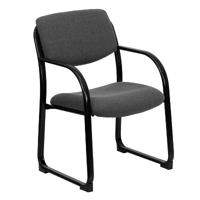 Flash Furniture Fabric Executive Side Reception Chair with Sled Base