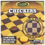 The Canadian Group Classic Games Wood Checkers Set | Board & 25 Game Pieces