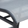DOMETOUR 3-Piece Bar Height Bistro Set, Patio Pub Table & 2 Bar Chairs, Comfortable Design & Strong Build, Charcoal Gray - 3 of 4