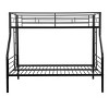 Cesicia Twin Over Full Metal Bunk Bed with Storage ¨C Sturdy, Space-Saving & Easy to Assemble, No Box Spring Needed, Black - 3 of 4