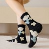 Anna-Kaci 3-Pair Fuzzy Floral Print Lounge Socks with Soft Texture and Cozy Fit - 4 of 4