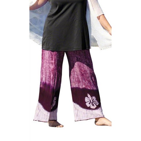 Women's Drawstring Cotton Rayon Pants - Plus - On The Plus Side - image 1 of 2