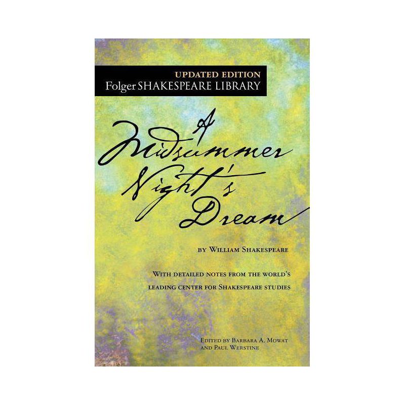 A Midsummer Night's Dream - (Folger Shakespeare Library) Annotated by  William Shakespeare (Paperback), 1 of 2