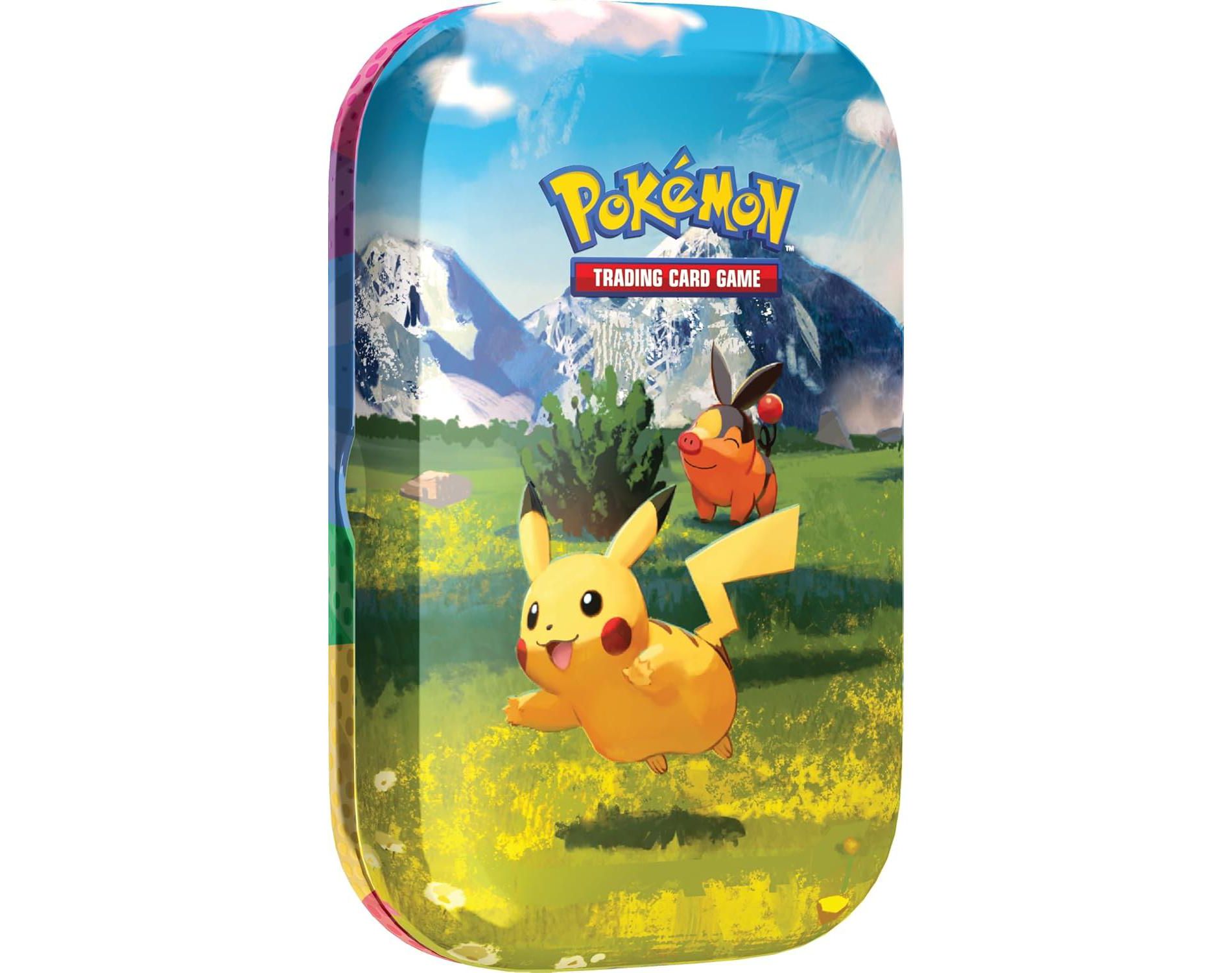 Pokemon TCG: Mega Evolution—Ascended Heroes Mini Tin: Pikachu & Tepig (1 Sticker Sheet, a Pokémon Art Card & 2 Booster Packs)