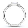 Pompeii3 Emerald Diamond Stackable Wedding Ring Women Anniversary Band 14k Gold Lab Created - 3 of 4
