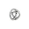 Black Bow Jewelry Sterling Silver Antiqued Bali Knot Bead Charm - 2 of 4