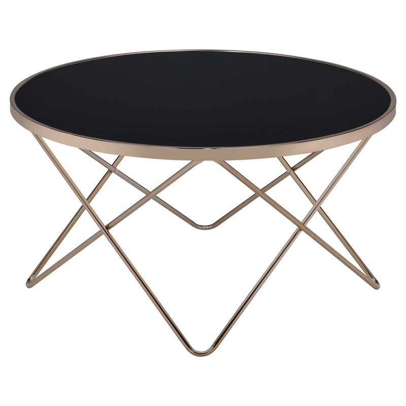 Coffee Table Black Champagne - Acme Furniture, 1 of 7