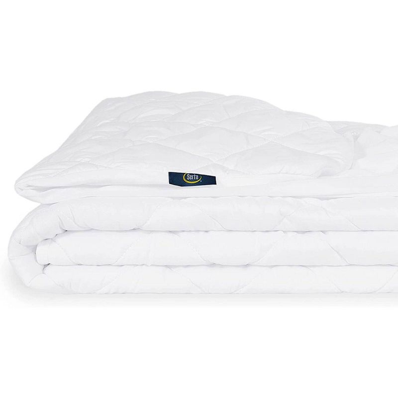 Serta King Power Clean Triple Action Waterproof Mattress Pad Moisture Wicking Protection, 4 of 9