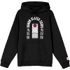 Demon Slayer Corps Tanjiro Earring Long Sleeve Black Adult Hooded Sweatshirt - 2 of 4