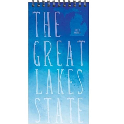 TF Publishing blishing 4" x 8.5" Planner Michigan Daily Agenda Aquamarine 99-MICHDA