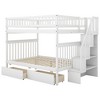 Whisen Full over Full Bunk Bed with Two Drawers and Storage Staircase - 4 of 4
