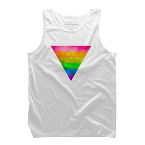 Adult Design By Humans Pride Rainbow Galaxy Triangle By TheRandom Tank Top - 1 of 2