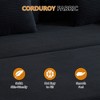 Dolonm 78" Teddy Cordury Convertible Sofa Bed 4-in-1 Modular Boneless Compression Couch,No Assembly, for Small Space, Apartment, Living Room - 4 of 4