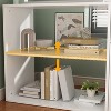 Famapy White Rotatable L-Shaped Computer Desk With Storage Drawers and Shelves - 4 of 4