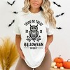 Simply Sage Market Women's Trick Or Treat Owl Short Sleeve Garment Dyed Tee - 2 of 4