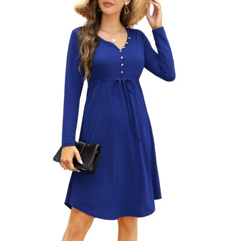 T shirt dress fashion drawstring waist