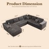HOMLUX U-Shape Modular Sectional Sofa Couch, 27" Deep Seat Modern Minimalist Couches for Living Room, Style 7 - 3 of 4