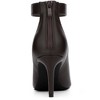 BLISSFUL STEP Women's Cutout Back Zip Stiletto Heel Pointed Toe Booties Ankle Boots - 4 of 4