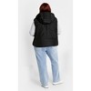 Women's Plus Size Ava Puffer Vest - black | CITY CHIC - image 4 of 4