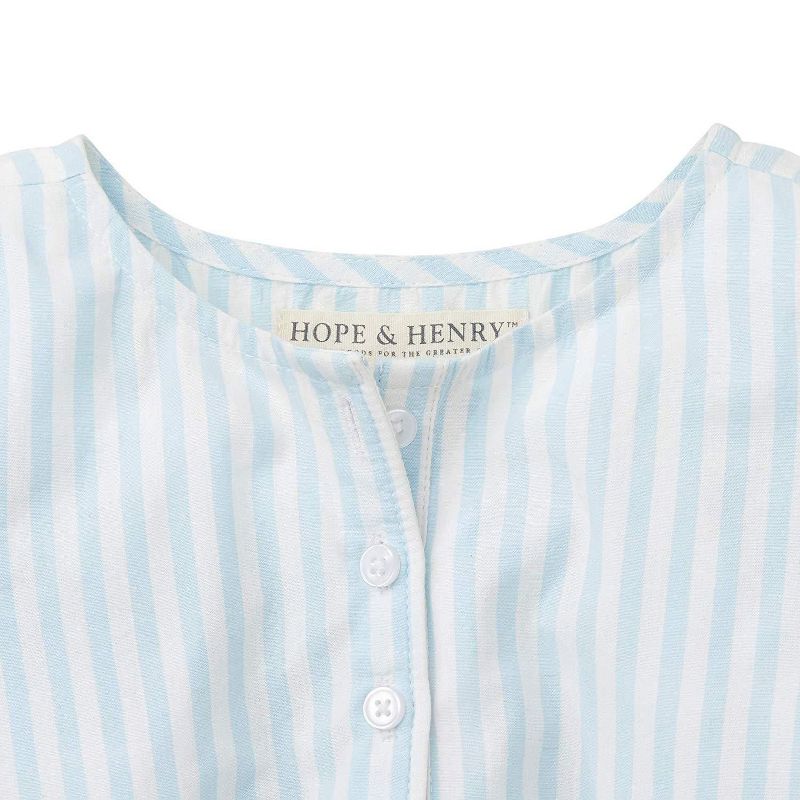 Hope & Henry Girls' Peasant Top With Embroidery, Kids, 2 of 4