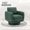 COLAMY Swivel Chair, Upholstered Barrel Accent Chair for Living Room,Single Sofa, Armchair Chair - 3 of 4