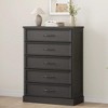 Farmhouse 5-Drawer Dresser, 42.7" Tall Chest with Sturdy Base for Bedroom, Living Room and Nursery - 4 of 4