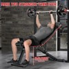 GIKPAL 10 Positions Adjustable Weight Bench Workout Bench for Home Gym,Olympic Weight Bench Press for Full Body Strength Training,Support up to 900lbs - 3 of 4