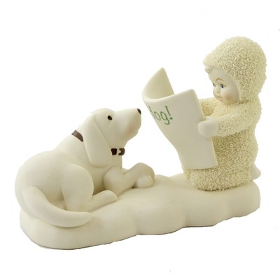 Dept 56 Snowbabies 4.0" Kindn Teaching Kindness Snowbabies Dog Book  -  Decorative Figurines