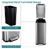 13.2 Gallon/50 L Step Trash Can with Lid Soft Close, Step Pedal, Fingerprint Resistant Narrow Rectangle Garbage Can with Removable Inner Bucket - 3 of 4