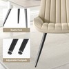 QingMoon Dining Chairs Set of 4, Mid Century Modern Kitchen Chairs with Padded Cushions and Comfy Backrest for Living Room, Dining Room - 2 of 4