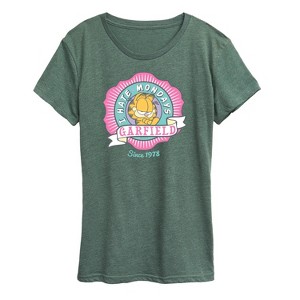 Women's - Garfield - I Hate Mondays Short Sleeve Graphic T-Shirt - 1 of 4