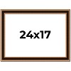 PosterPalooza | Weathered Gold Picture Frame - UV Acrylic, Backing Board, Hanging Hardware Included - 2 of 4
