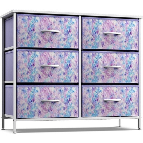 Sorbus 8 Drawers Dresser - Tie Dye Purple : Target