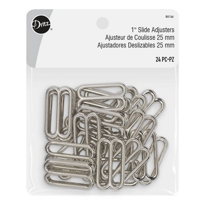 Dritz 24ct Slide Adjusters Nickel