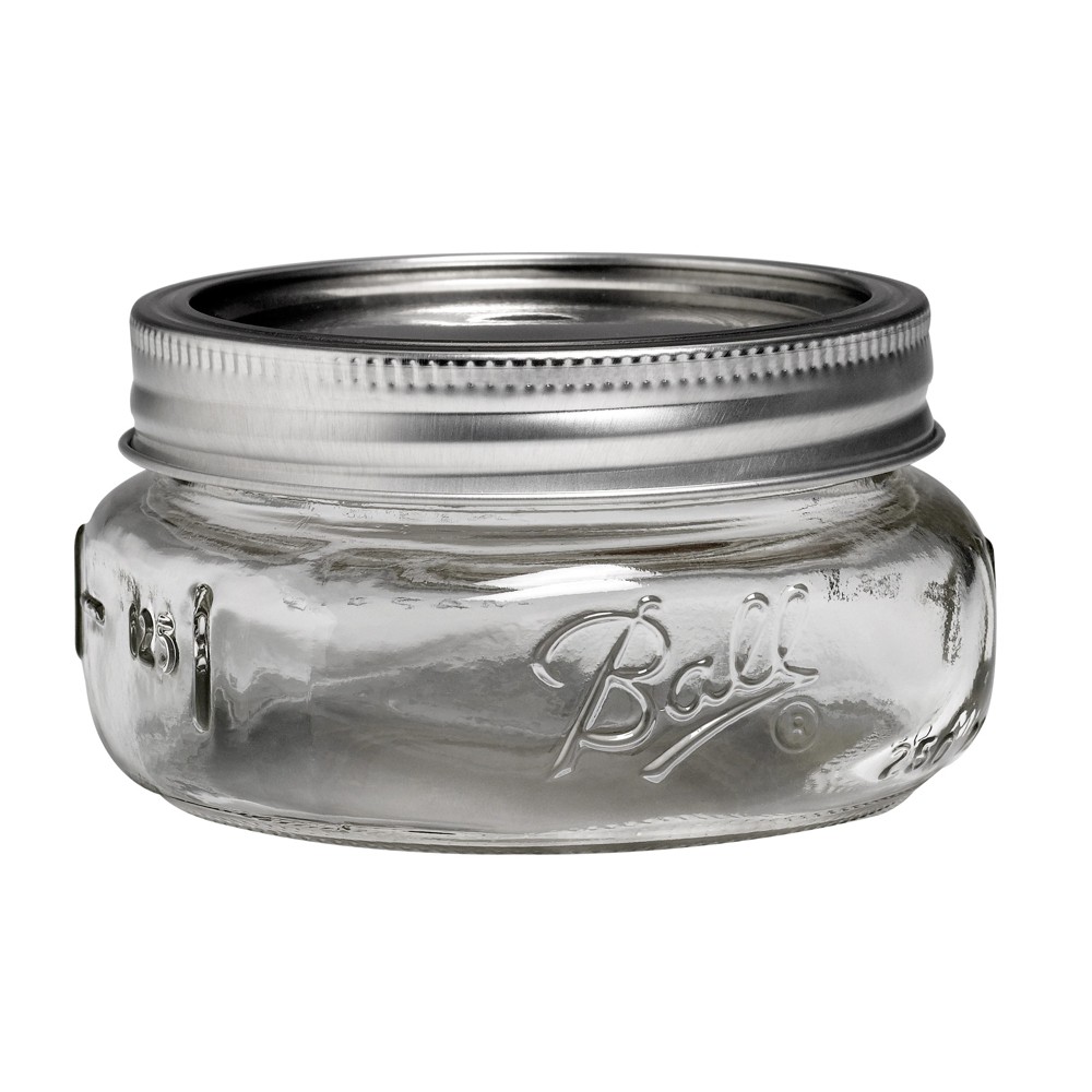 Ball 4ct 8oz Collection Elite Glass Mason Jar with Lid and Band - Wide Mouth