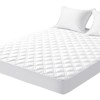Aoibox Queen Mattress Protector Waterproof Breathable Soft Noiseless Deep Pocket 8-21 Inch Washable Cooling White - 2 of 4