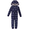 Hudson Baby Fleece Jumpsuits, Coveralls, and Playsuits 2pk, Navy Snowman - 3 of 3