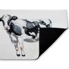 Stupell Industries Simple Farmhouse Cow Printed Outdoor Door Mat, design by Sara Baker, 18"x30" - 2 of 4