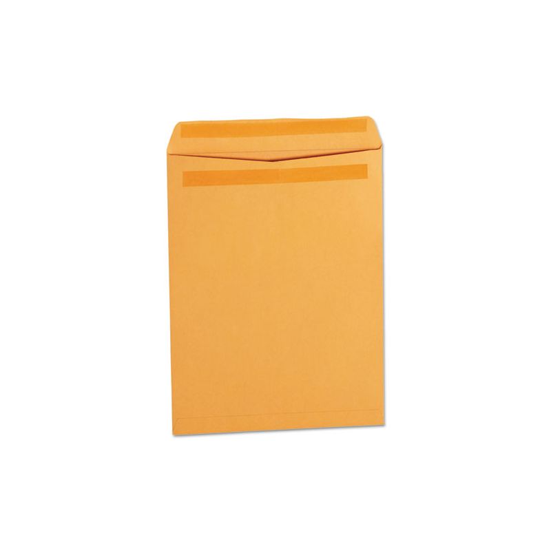 Universal Self-Stick Open End Catalog Envelope, #12 1/2, Square Flap, Self-Adhesive Closure, 9.5 x 12.5, Brown Kraft, 250/Box, 1 of 3