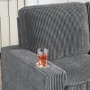 NicBex 83.86 Inch Modern Corduroy Couch,3-Seater Sofa with 2 Cup Holders for Living Room,Bedroom,Office,Apartment - 4 of 4