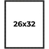PosterPalooza | 26x32 Thin Barnwood Picture Frame, UV Acrylic, 2 Finishes - Grey and Black - 2 of 4