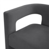 TOV Furniture Sloane Dark Grey Velvet Upholstered Dining Chair - 4 of 4