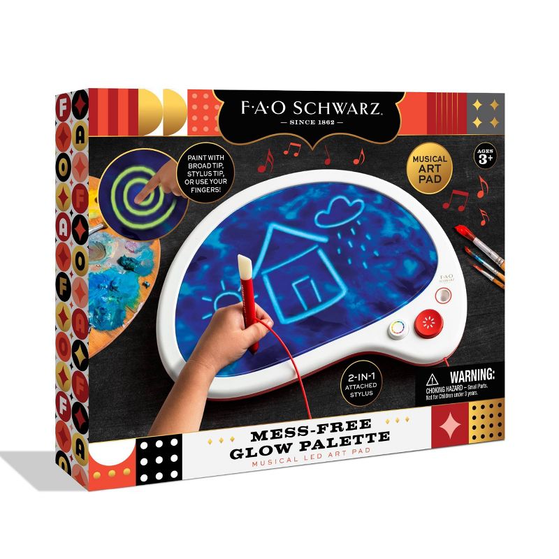 FAO Schwarz Mess-Free Drawing Musical Glow Palette, 6 of 9