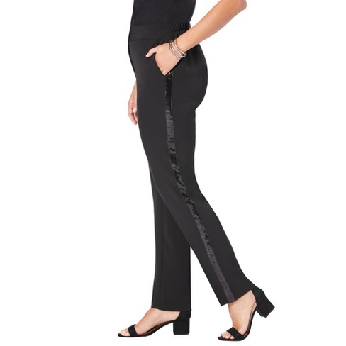 Women's striped cheap tuxedo pants