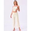INSPIRE CHIC Women's Cami Pajama Set Tank Top Pants Long Sleeve Cardigan 3 Piece Loungewear Sets - 2 of 4